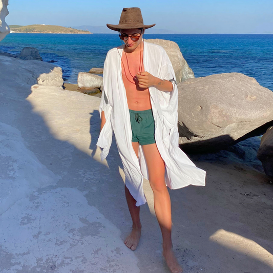 Zen Çizgi Kimono – El Boyaması | Kişiye Özel Tasarım