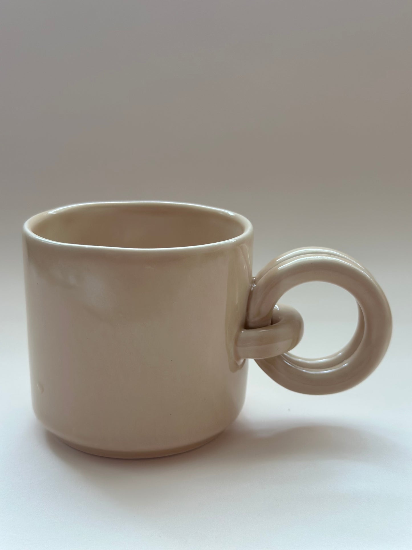 Ay Sembollü El Yapımı Seramik Kupa