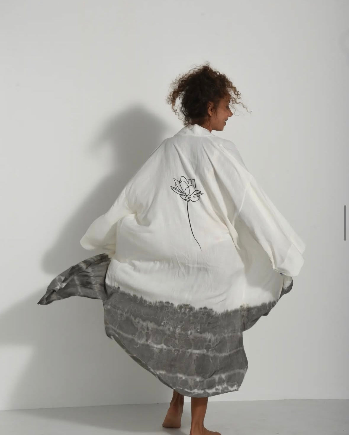 Kişiye Özel El Boyaması Kimono | Unisex, Oversize, Doğal Kumaş
