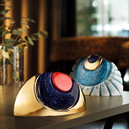 Coho Art El Yapımı Seramik Altın Nazar Göz Dekoratif Obje