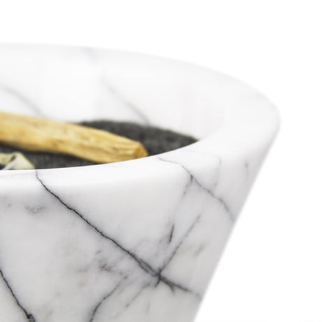 Magma Wish Mermer Tütsü Çanağı & Tütsü Demeti | El Yapımı Doğal Mermer Tütsülük