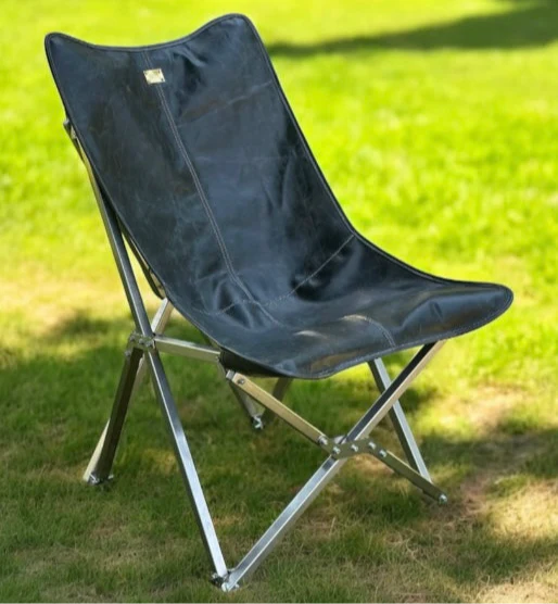 Eir Throne Hakiki Deri Sandalye & Paslanmaz Çelik İskelet