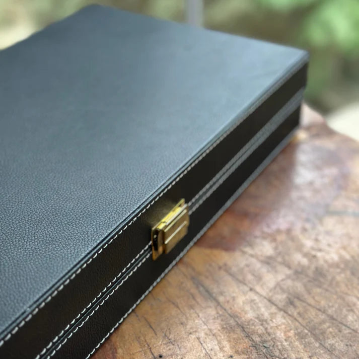 Diamante Deri Kaplama Kişiselleştirilebilir Tavla