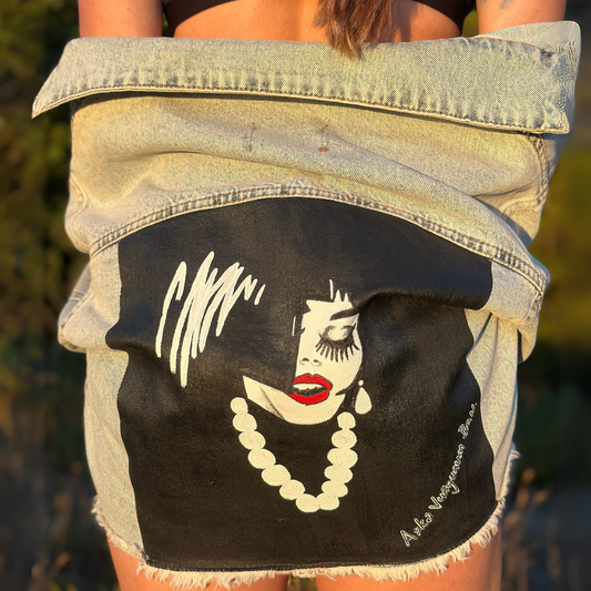 El Boyaması Sezen Aksu Ceketi – Özel Tasarım