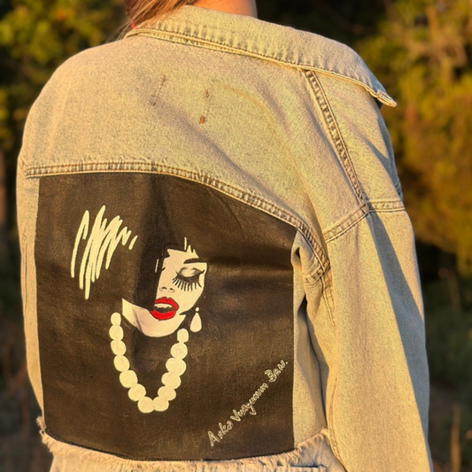 El Boyaması Sezen Aksu Ceketi – Özel Tasarım