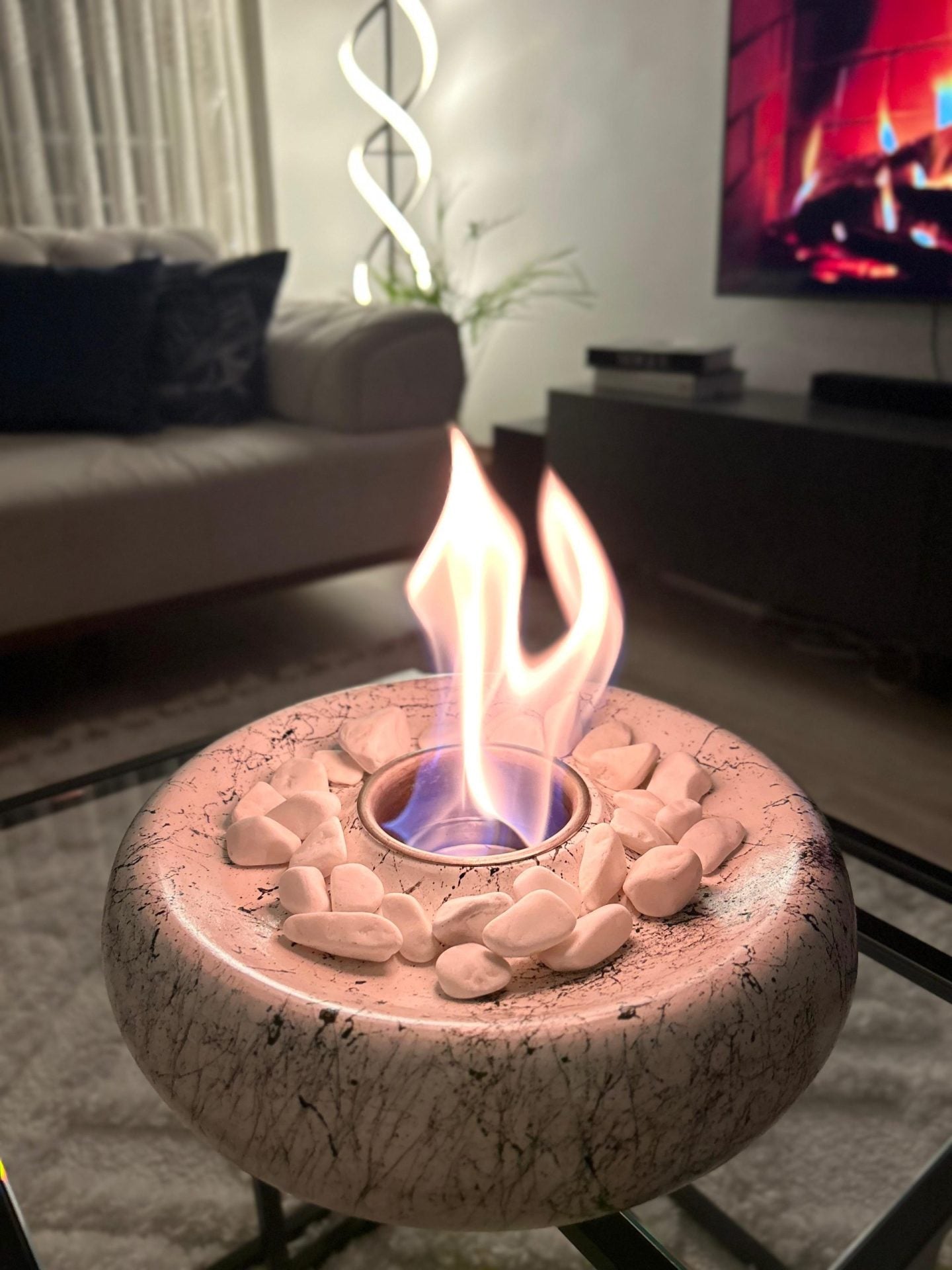 موقد نار طاولة IGNIS - أبيض