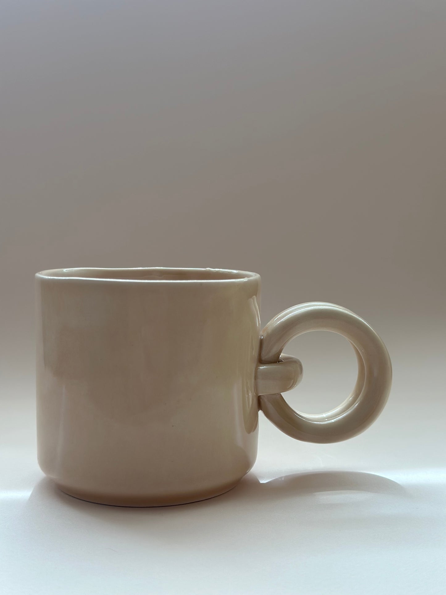 Melek Sembollü El Yapımı Seramik Kupa