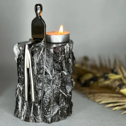 Merleger Küçük Boy Dekoratif Mumluk