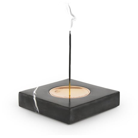 Magma Carre Bakır Kaseli Mermer Tütsü Tabağı