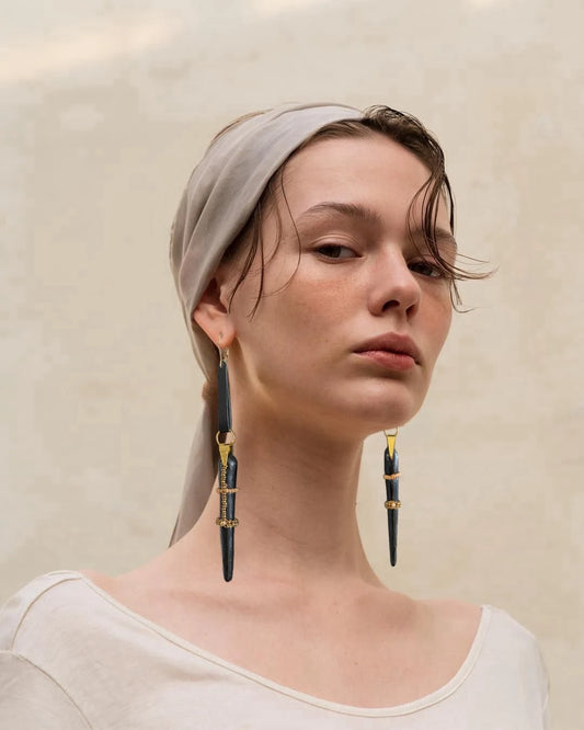 Fusion Enerji Siyah Küpe