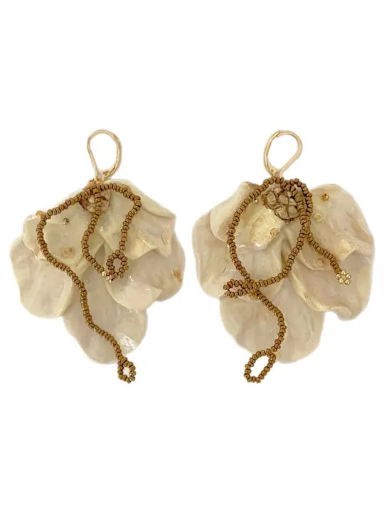 Çiçek Form Özel Tasarım Küpe